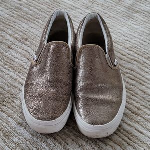 Metallic Gold Vans